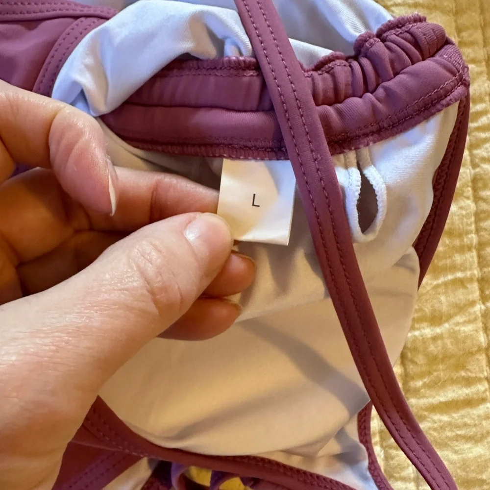 Women’s Amazon Basics One Piece Swimsuit in Purple size Large